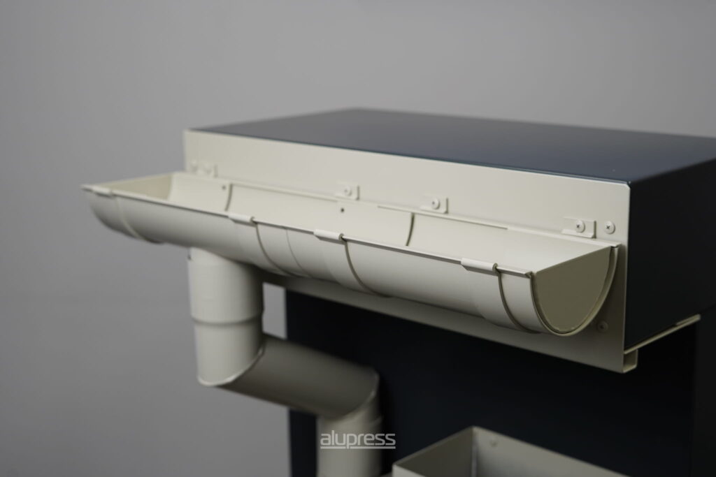 half round aluminium gutters manufactured in ireland