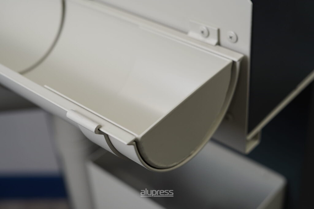 half round aluminium gutters manufactured in ireland