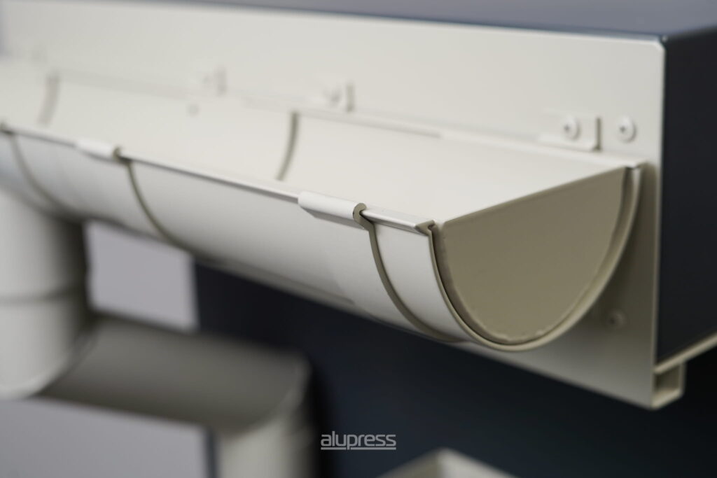 half round aluminium gutters manufactured in ireland