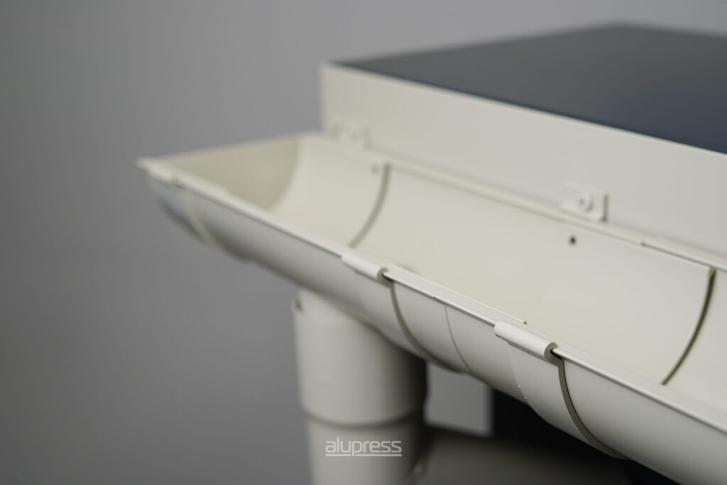 half round aluminium gutters manufactured in ireland
