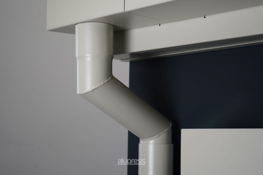 aluminium round downpipes available in various sizes and made in Ireland