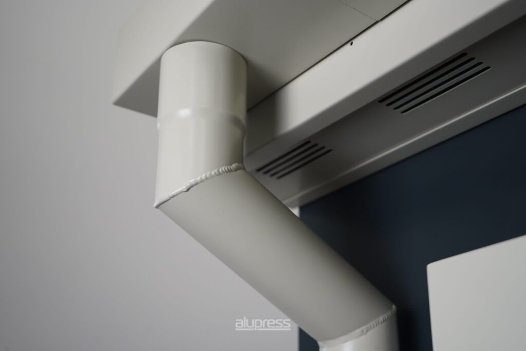 aluminium round downpipes available in various sizes and made in Ireland