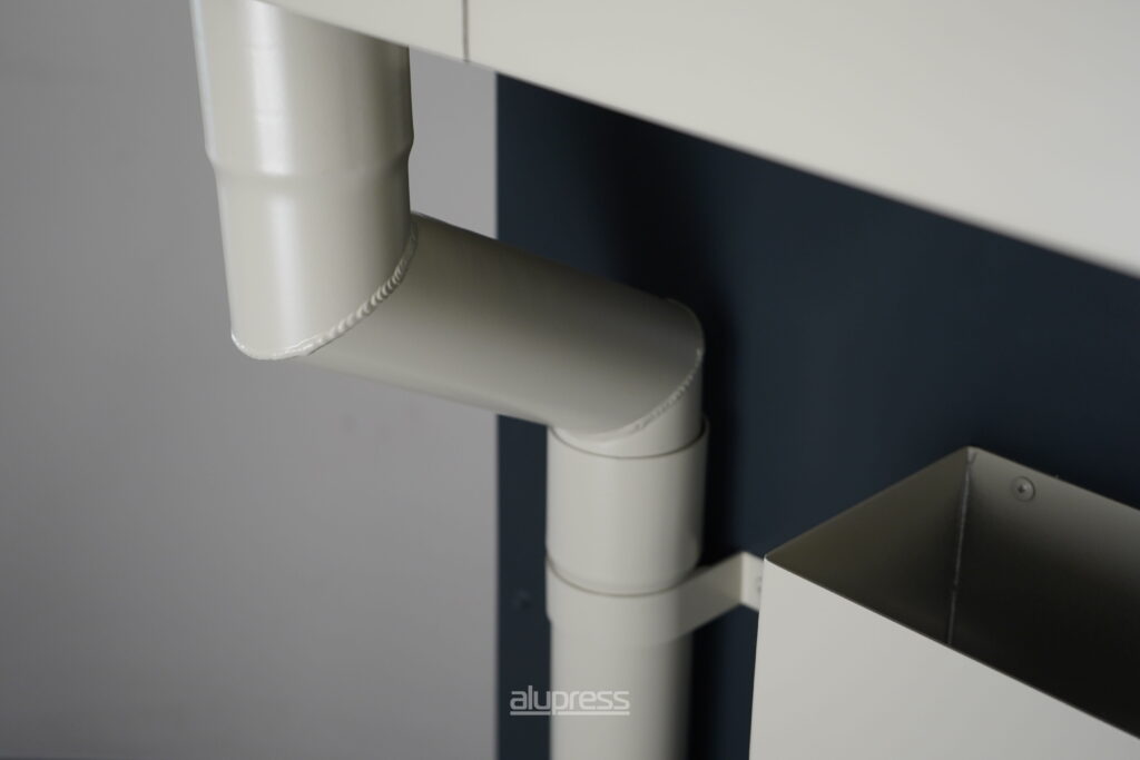 aluminium round downpipes available in various sizes and made in Ireland