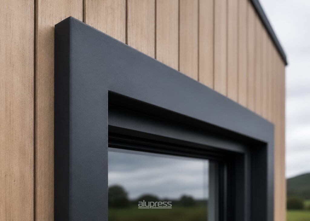 modern aluminium window surround modular home ireland