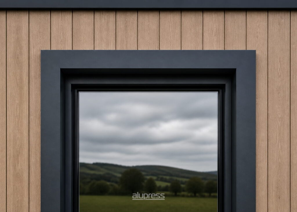 aluminium window surround ireland ral 7016 welded finish